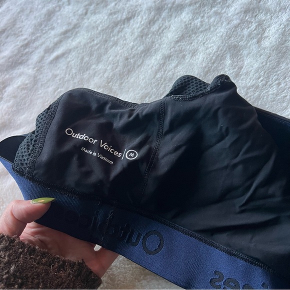 Outdoor Voices Black Racerback Sports Bra - Picture 3 of 3